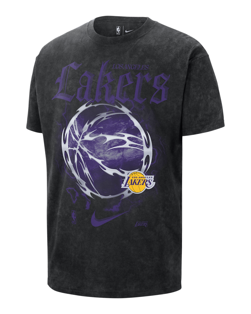 T-shirt Nike NBA Max90 Los Angeles Lakers Courtside « Halloween » pour homme - Noir