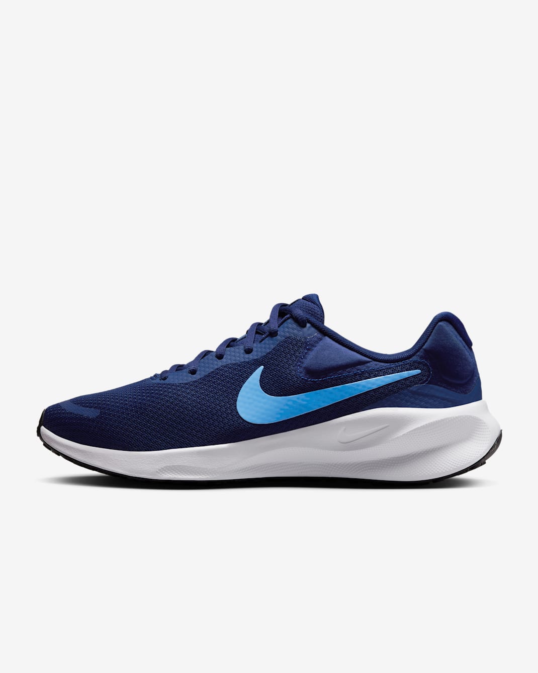 Nike Revolution 7 Men's Road Running Shoes - Blue Void/White/Black/University Blue