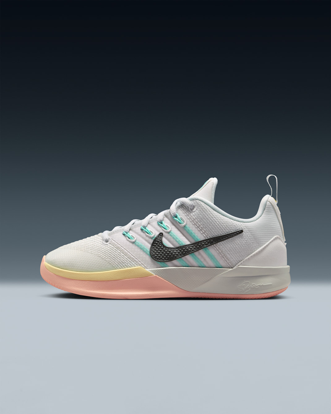 Sabrina 3 "Silencer" Big Kids' Basketball Shoes - Summit White/Photon Dust/Washed Coral/Iron Grey
