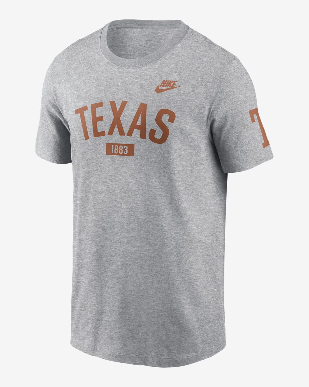 Texas Legacy Arch 2-Hit Men's Nike College T-Shirt - Grey