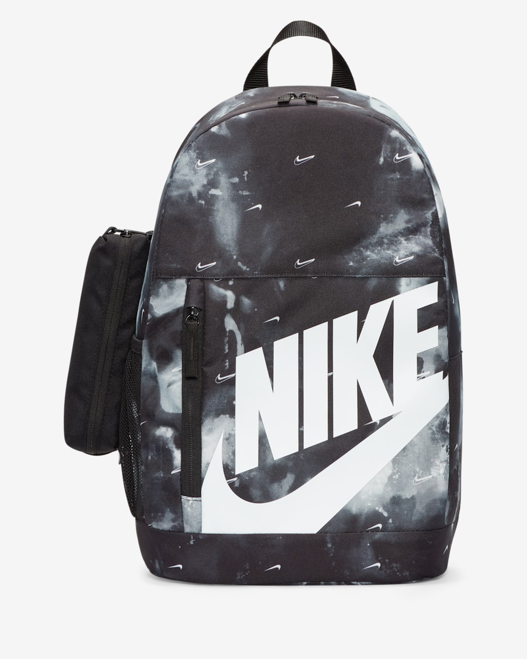 Nike Kids' Printed Backpack (20L) - Black/Black/White