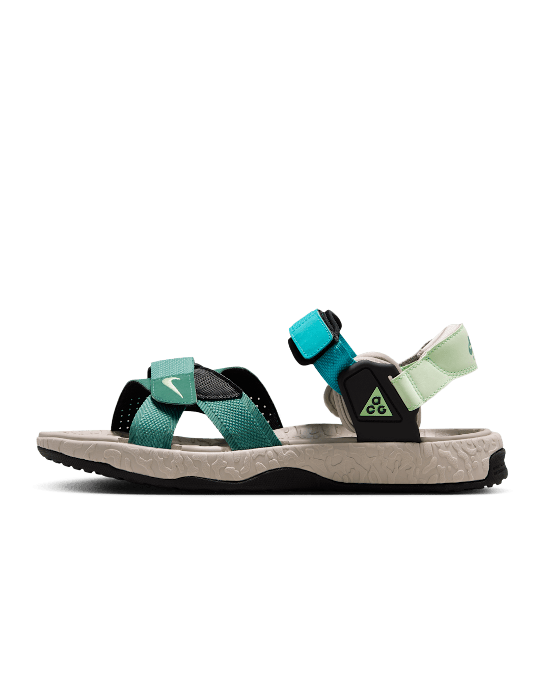 Nike ACG Air Deschutz+ Sandals - Bicoastal/Black/Light Iron Ore/Vapour Green