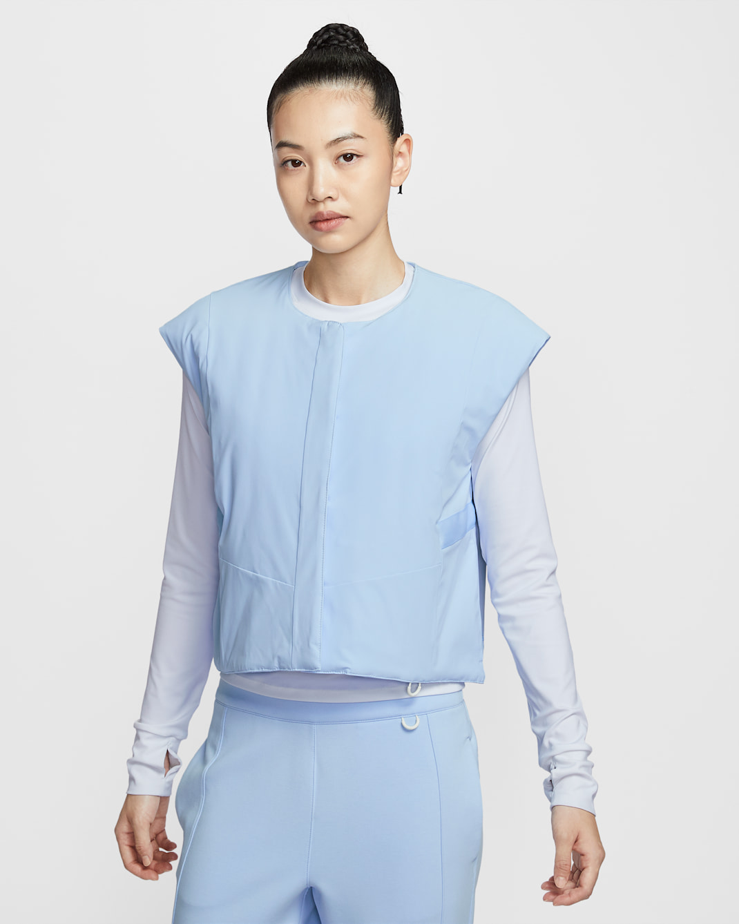 Nike 24.7 PerfectStretch Women's Therma-FIT Synthetic-Fill Vest - Celestine Blue/Team Orange/Psychic Blue