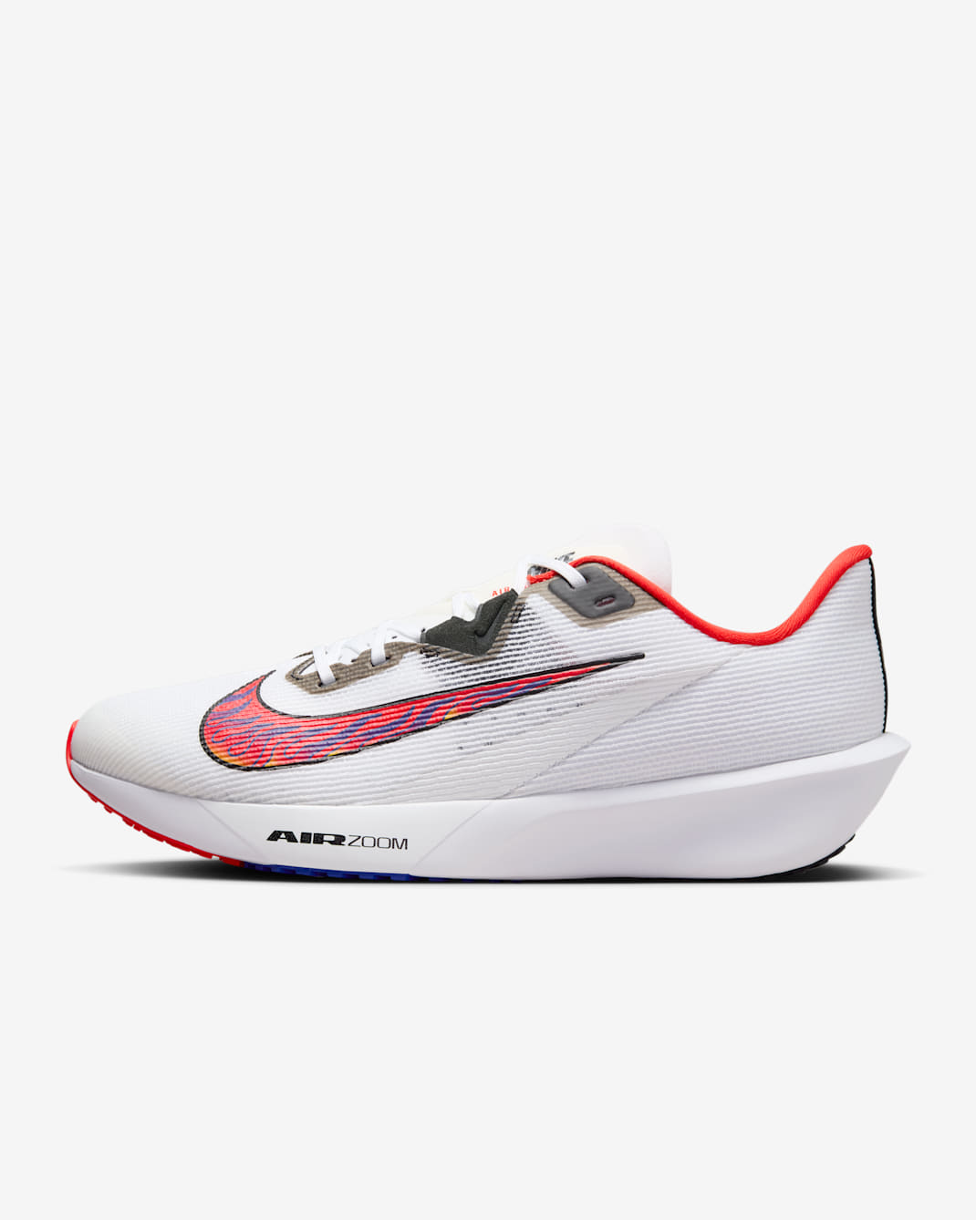 Nike Zoom Rival Fly 4 Men's Road Racing Shoes - White/Black/University Red/Habanero Red