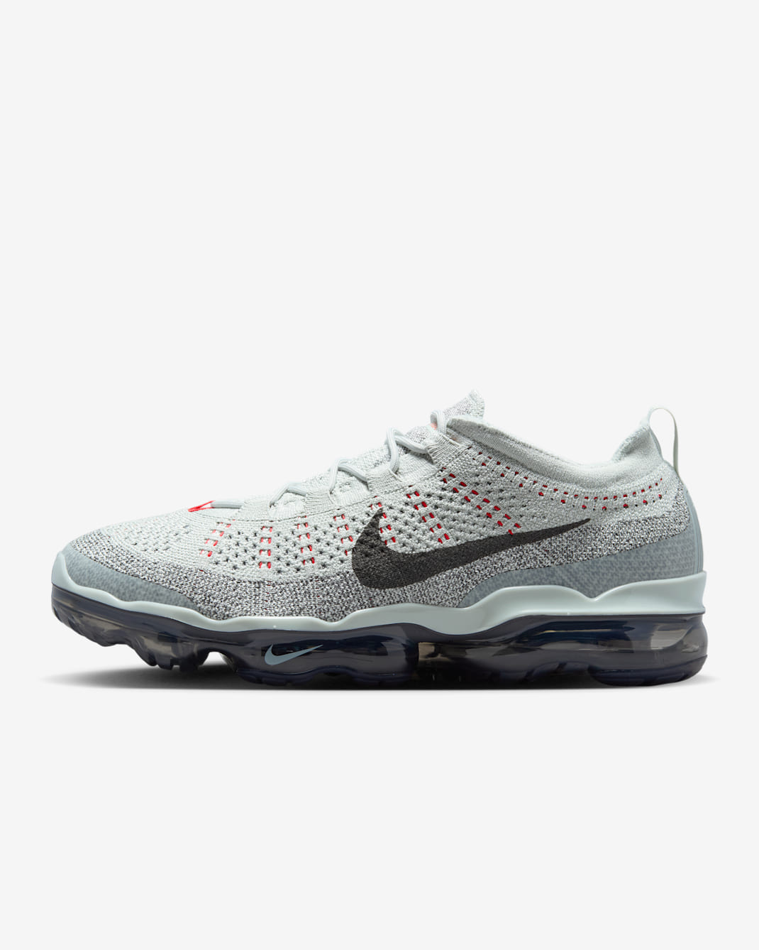 Nike Air VaporMax 2023 Flyknit Men's Shoes - Light Silver/Picante Red/Anthracite/Smoke Grey