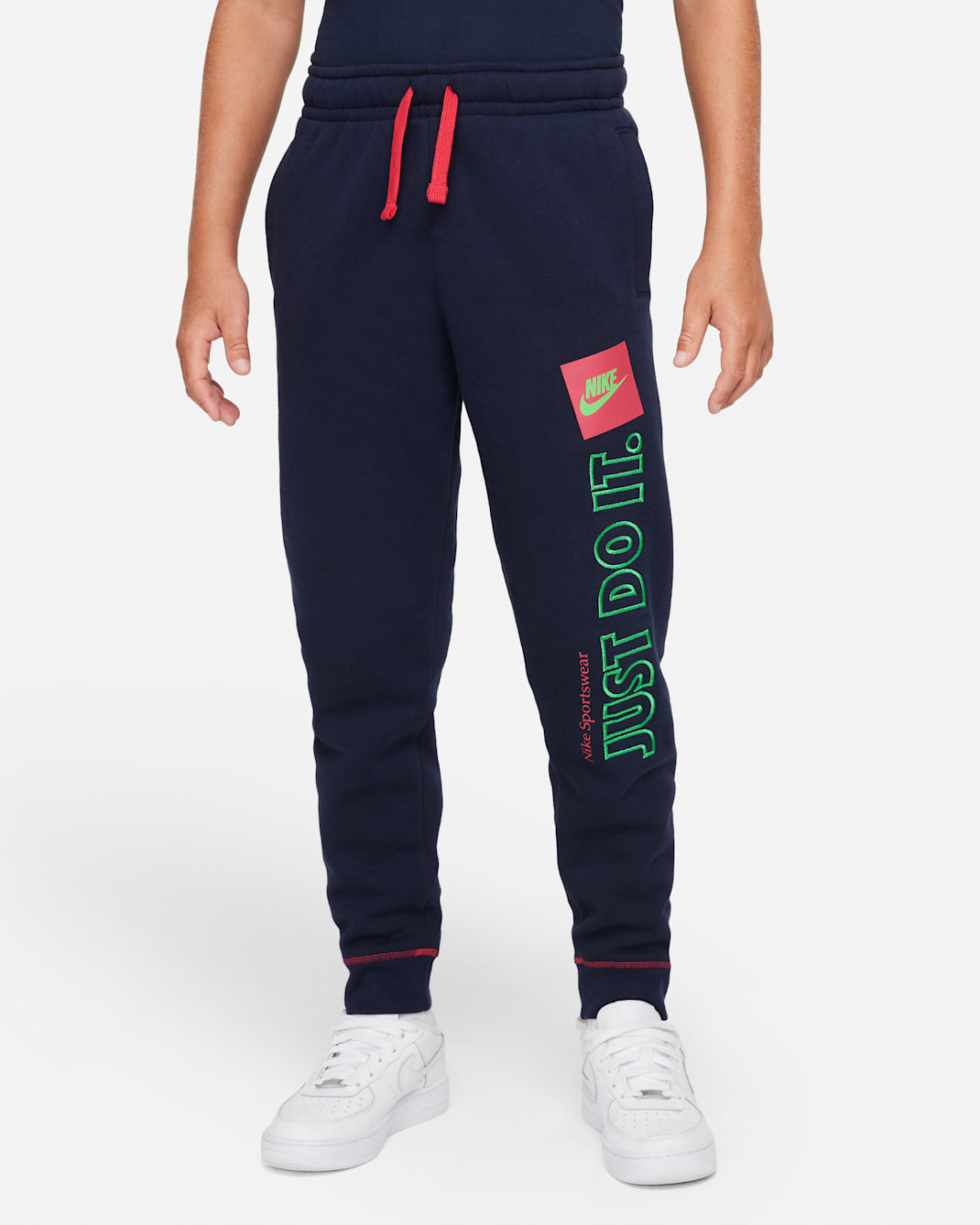 Nike Sportswear JDI Older Kids' (Boys') Joggers - Obsidian/Very Berry