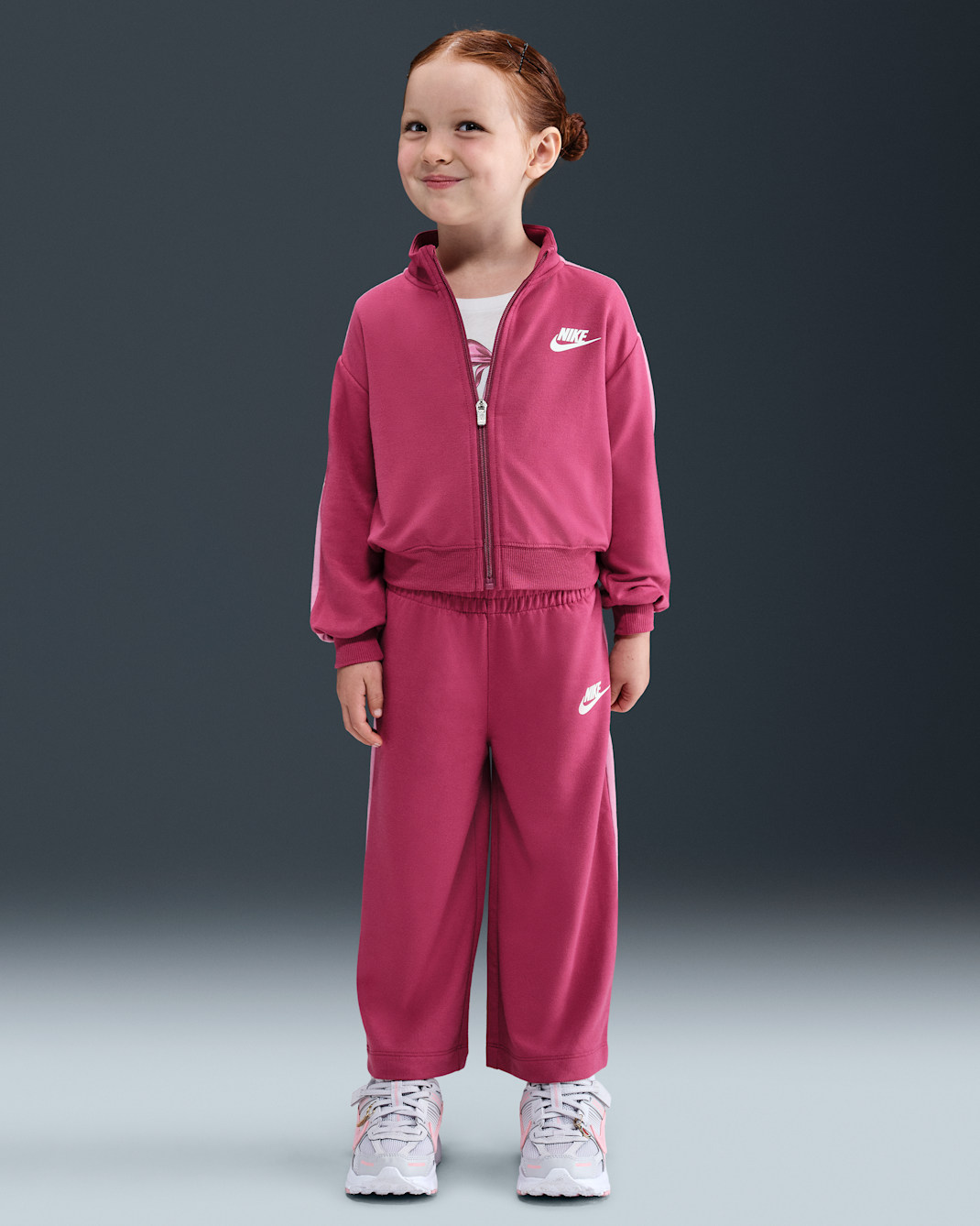 Nike Toddler 2-Piece Floral Track Set - Sweet Beet