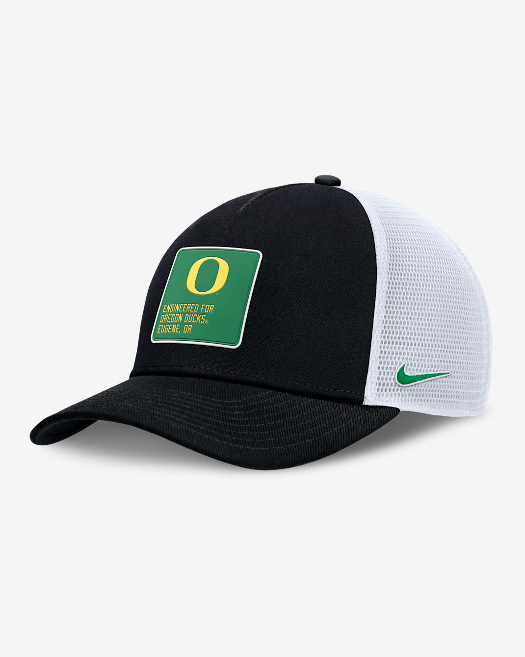 Oregon On-Field Rise Engineered Men's Nike College Trucker Adjustable Hat - Black
