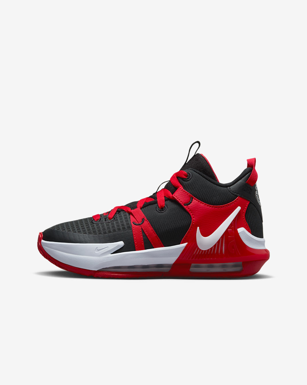 LeBron Witness 7 Older Kids' Basketball Shoes - Black/University Red/White