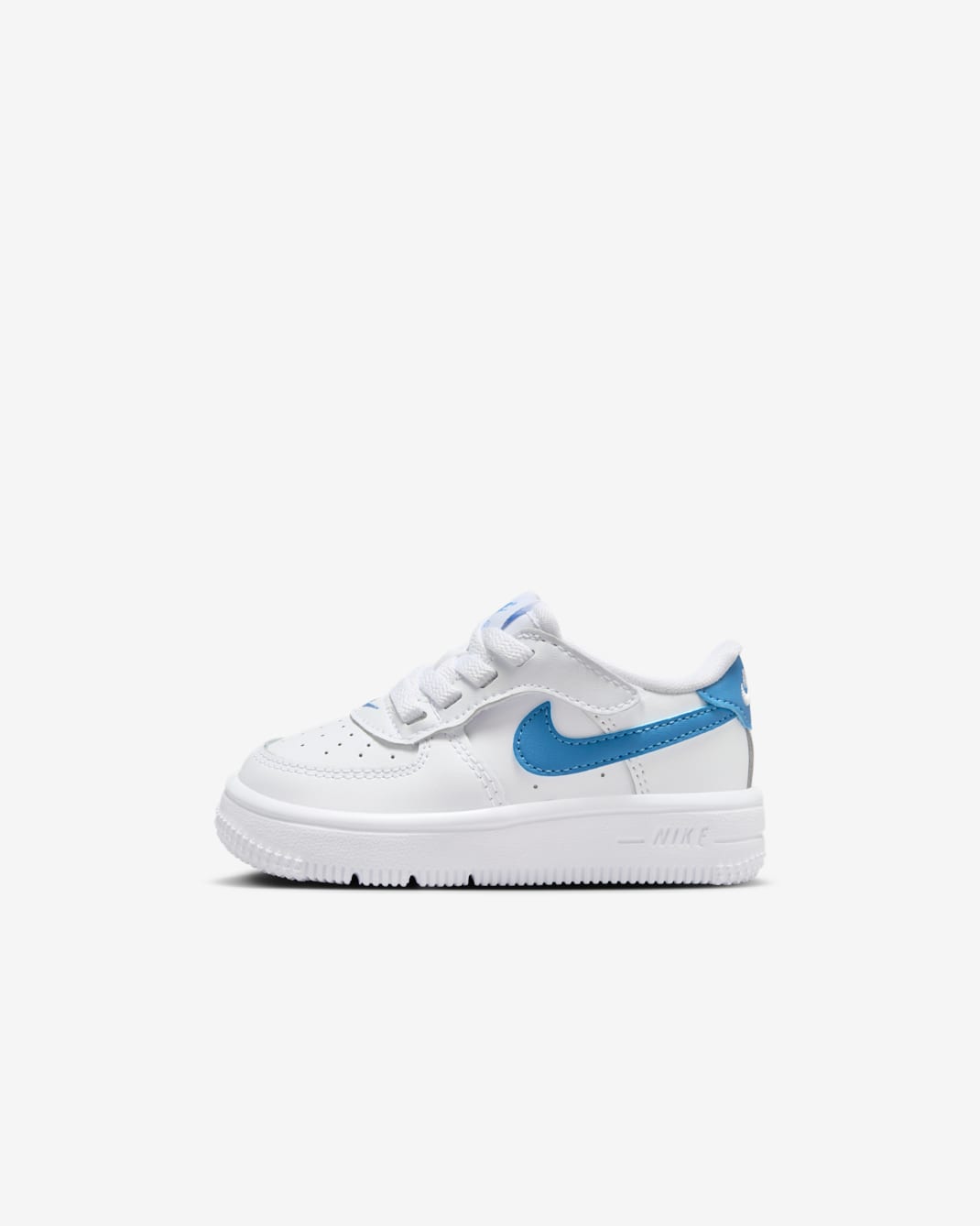 Nike Force 1 Low EasyOn Baby/Toddler Shoes - White/Blue Beyond