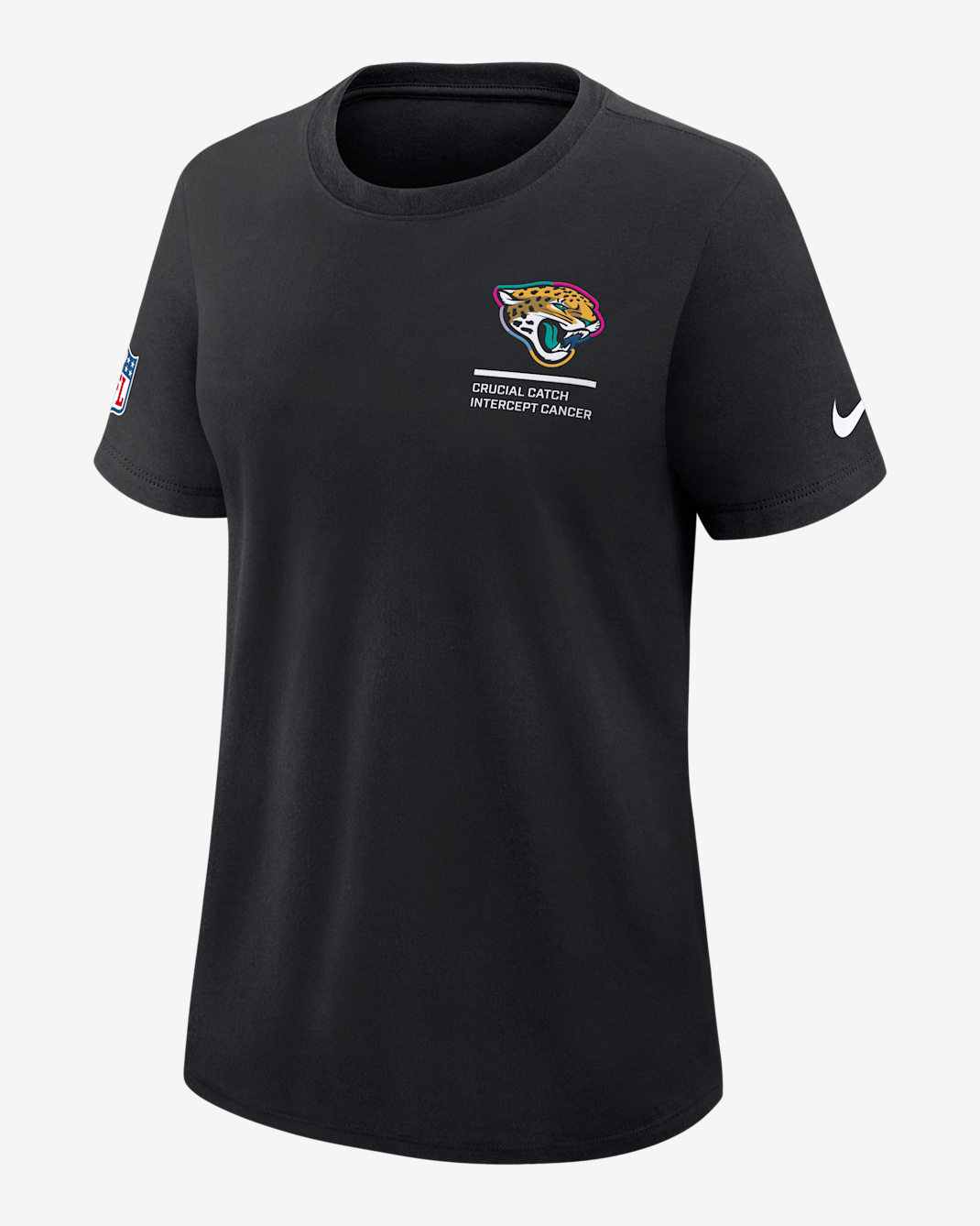 Jacksonville Jaguars Crucial Catch Women's Nike Dri-FIT NFL T-Shirt - Black