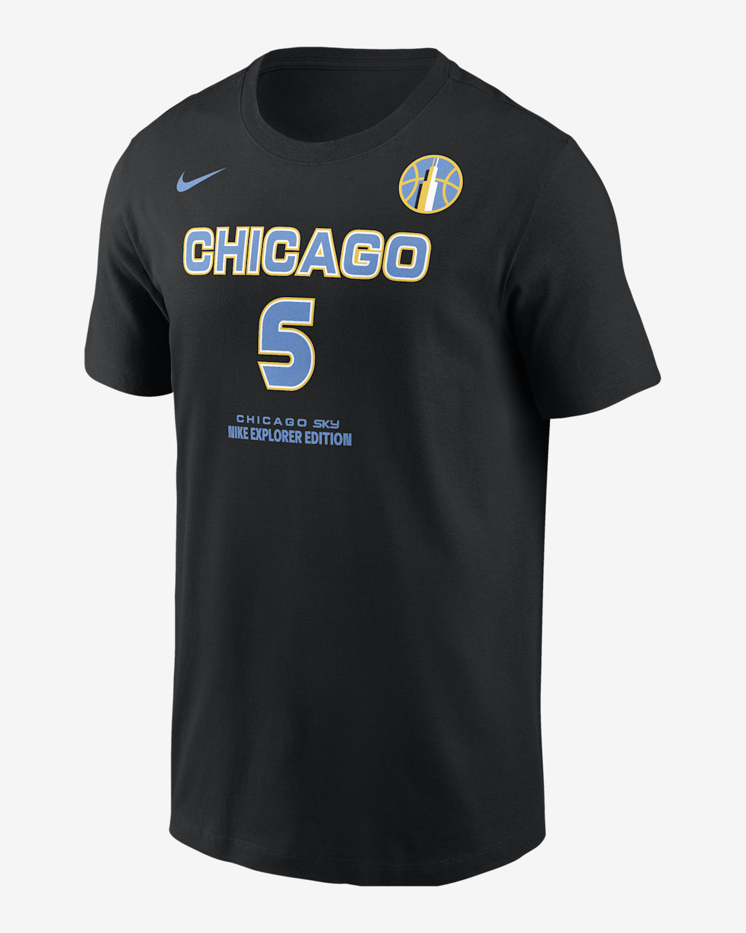 Angel Reese Chicago Sky Men's Nike WNBA T-Shirt - Black