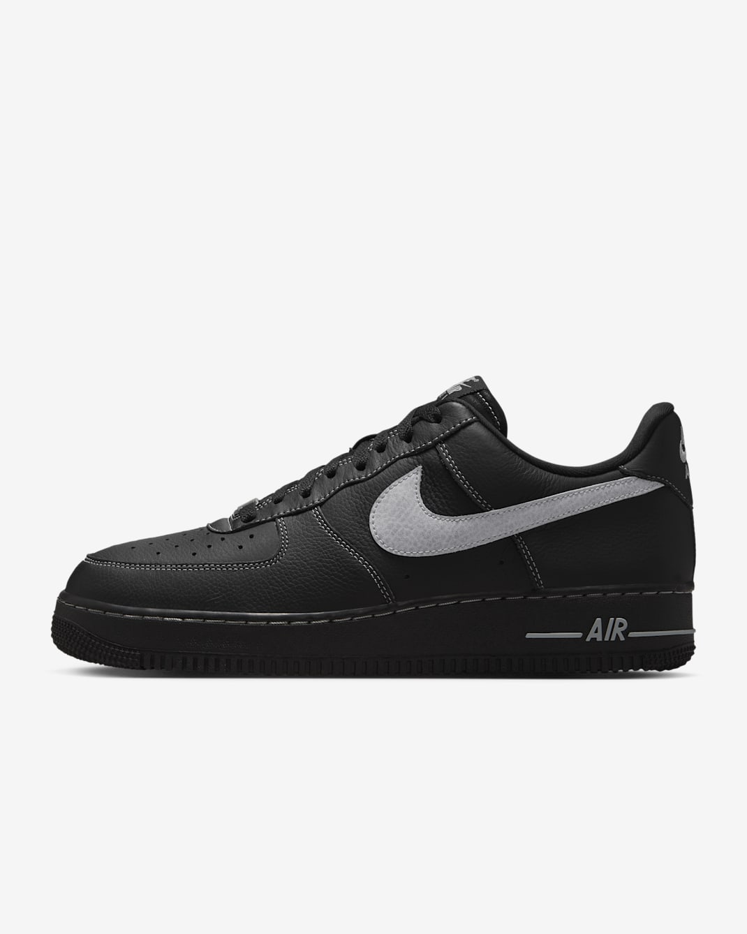 Nike Air Force 1 '07 LV8 Men's Shoes - Black/Black/Black/Wolf Grey