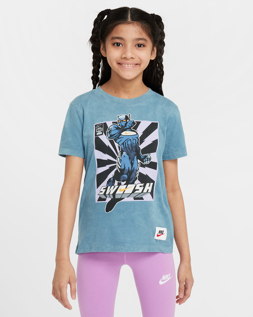 Nike Sportswear Big Kids' T-Shirt - Smokey Blue