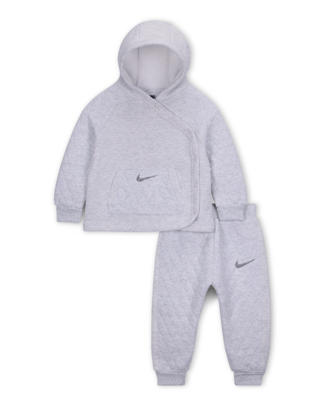 Nike Ready, Set! Baby (12-24M) 2-Piece Hooded Jogger Set - Birch Heather
