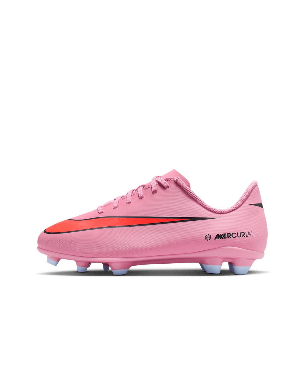 Nike Jr. Mercurial Vapor 16 Club Older/Younger Kids' Multi-Ground Low-Top Football Boot - Magic Flamingo/Total Crimson/Black