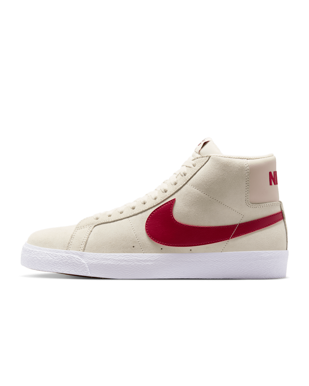 Nike SB Zoom Blazer Mid Skate Shoes - Pale Ivory/Silt Red/White/Noble Red