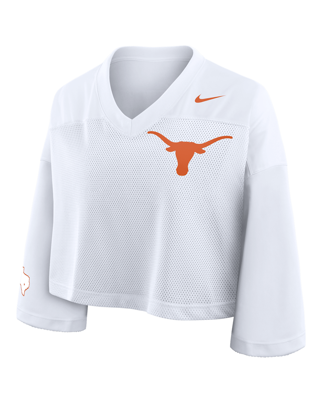 Texas Jersey Women's Nike Dri-FIT College Cropped Top - White