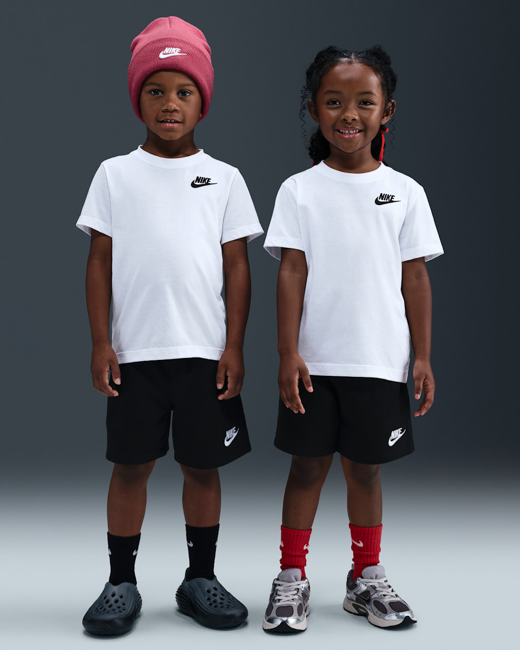 Nike Little Kids' 2-Piece Knit Shorts Set - Black