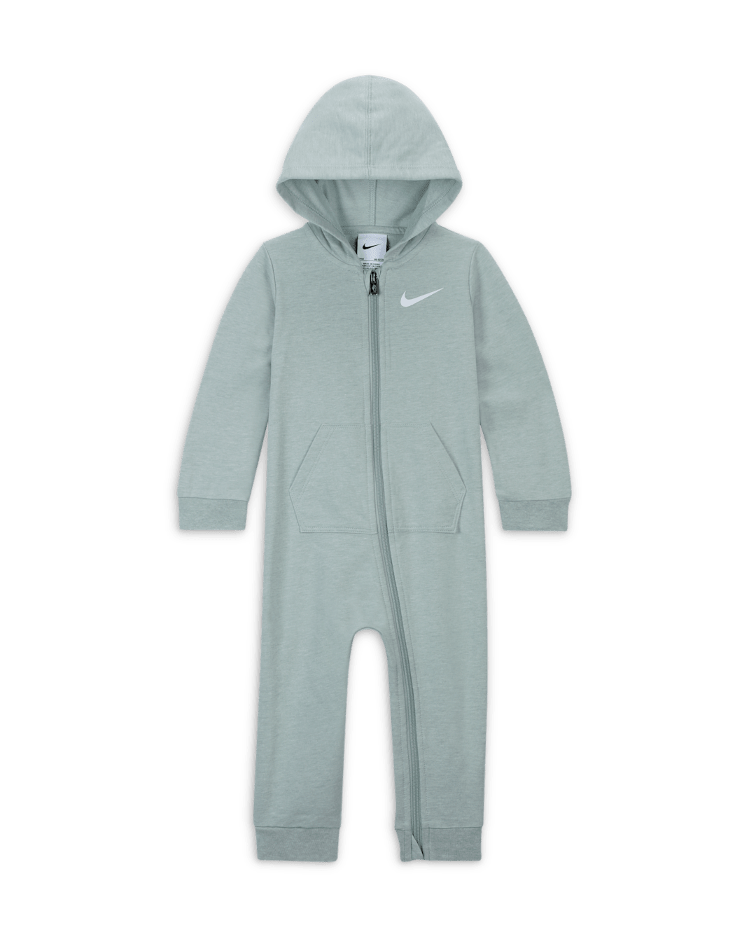 Nike Essentials Baby (12-24M) Hooded Coverall - Mica Green