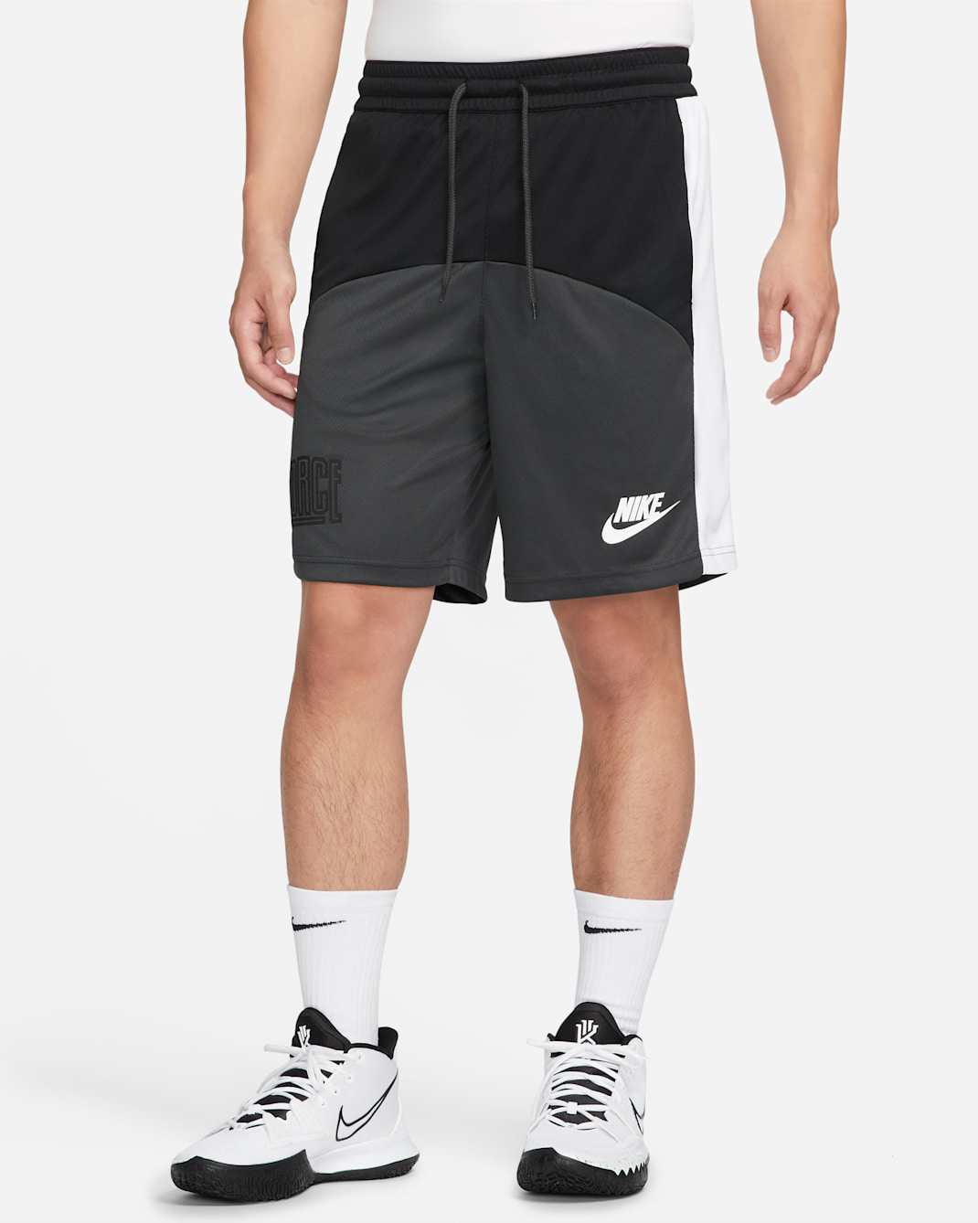 Nike Dri-FIT Starting 5 Men's 28cm (approx.) Basketball Shorts - Black/Dark Smoke Grey/White/White