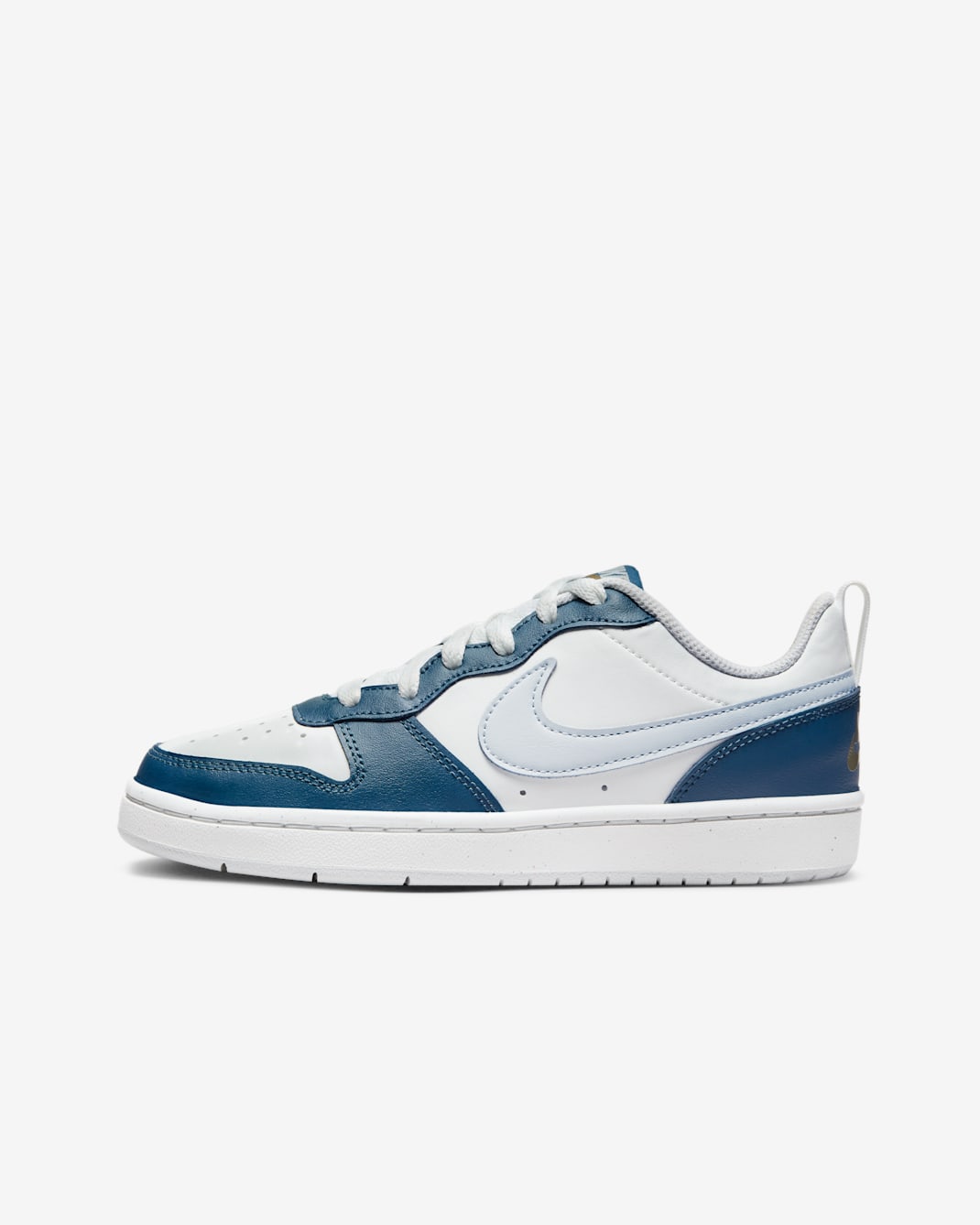 Nike Court Borough Low 2 Big Kids' Shoes - Summit White/Valerian Blue/Pilgrim/Pure Platinum