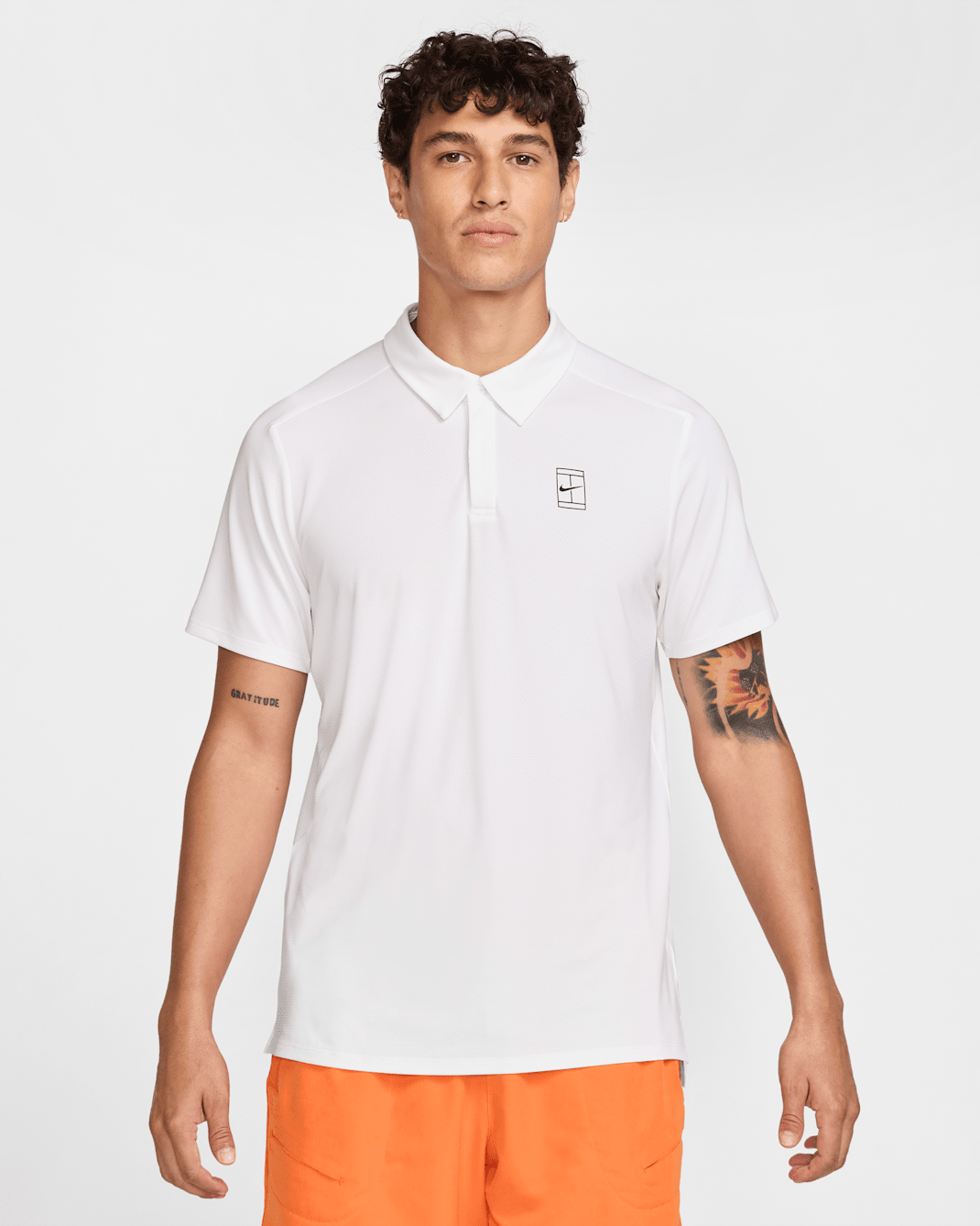 NikeCourt Advantage Men's NikeCourt Polo - White/White/Black