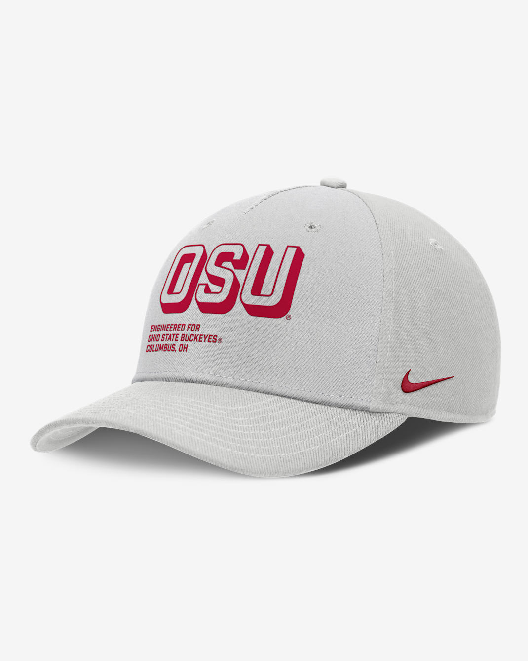 Ohio State On-Field Primetime Rise Men's Nike College Adjustable Hat - Grey
