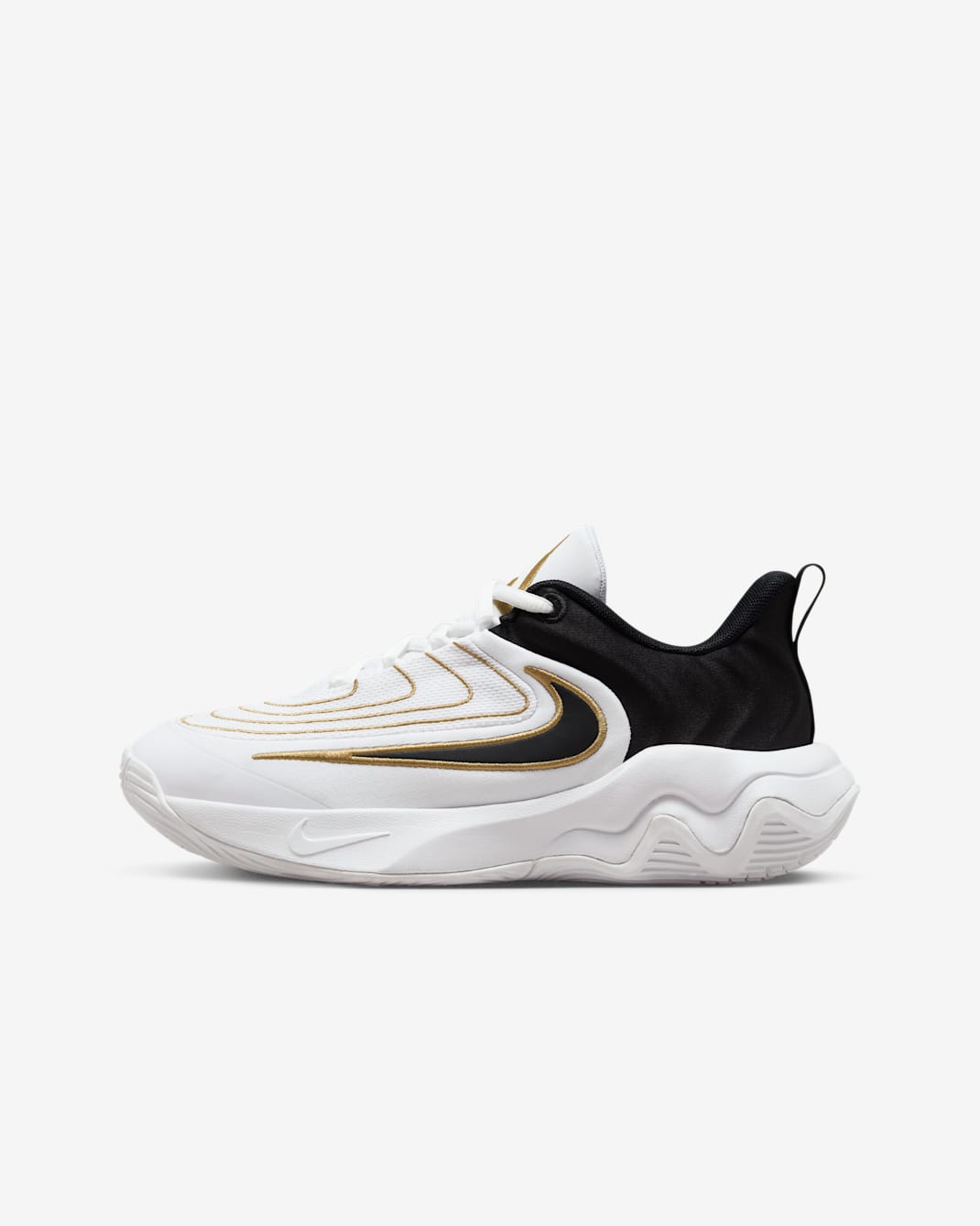 Giannis Immortality 4 Older Kids' Basketball Shoes - White/Metallic Gold/Black