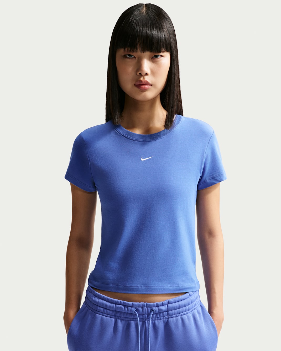 Nike Sportswear Chill Knit Women's T-Shirt - Light Medium Blue/White