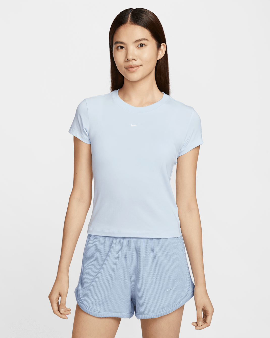 ナイキ スポーツウェア チル ニット ウィメンズ Tシャツ - ブルーティント/セイル