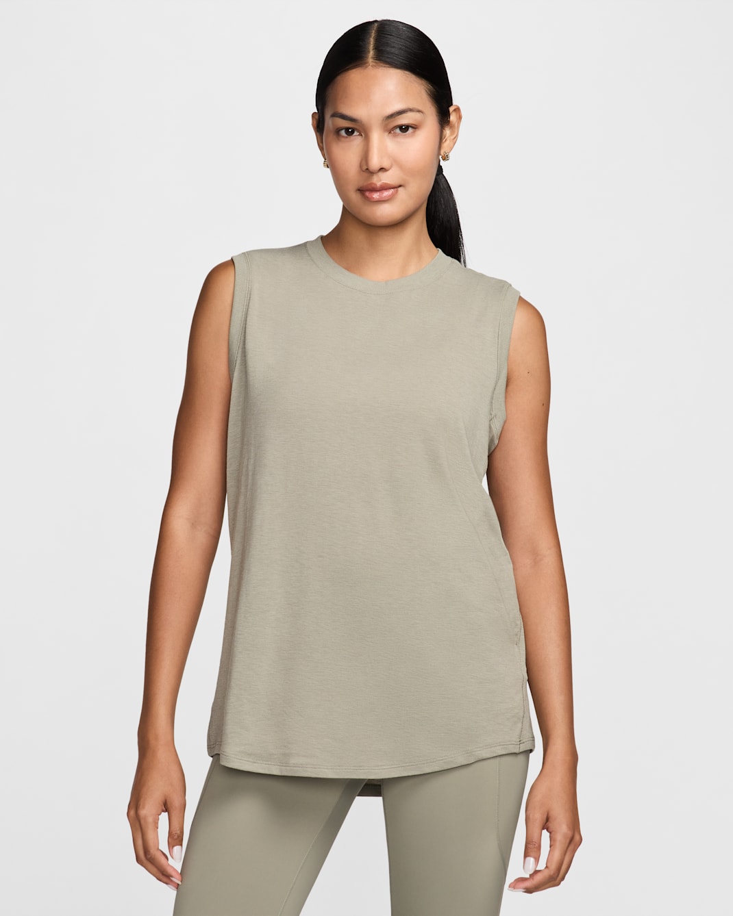 Nike One Relaxed Women's Dri-FIT Tank Top - Light Army/Black