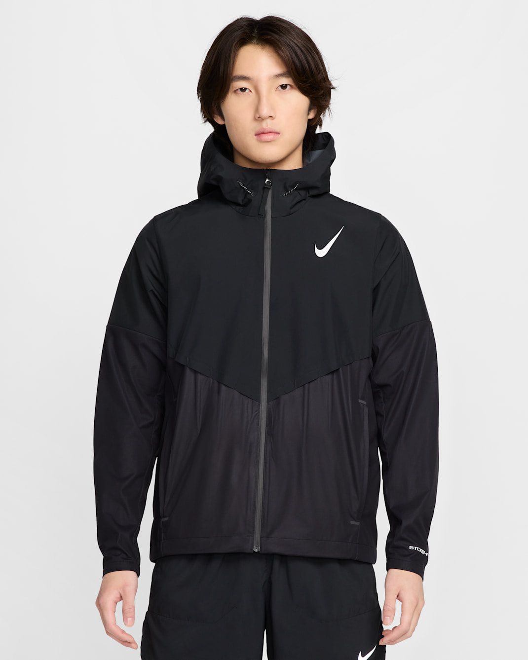 ナイキ エアロスイフト メンズ Storm-FIT エアロガミ ランニングジャケット - ブラック/サミットホワイト