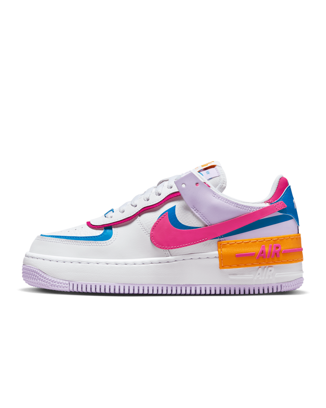 Nike Air Force 1 Shadow Women's Shoes - White/Photo Blue/Lilac Bloom/Alchemy Pink