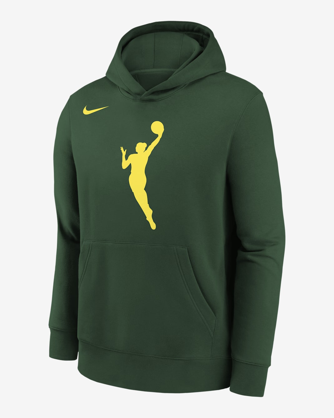 Team 13 Big Kids' Nike WNBA Pullover Hoodie - Hunter Green/Yellow