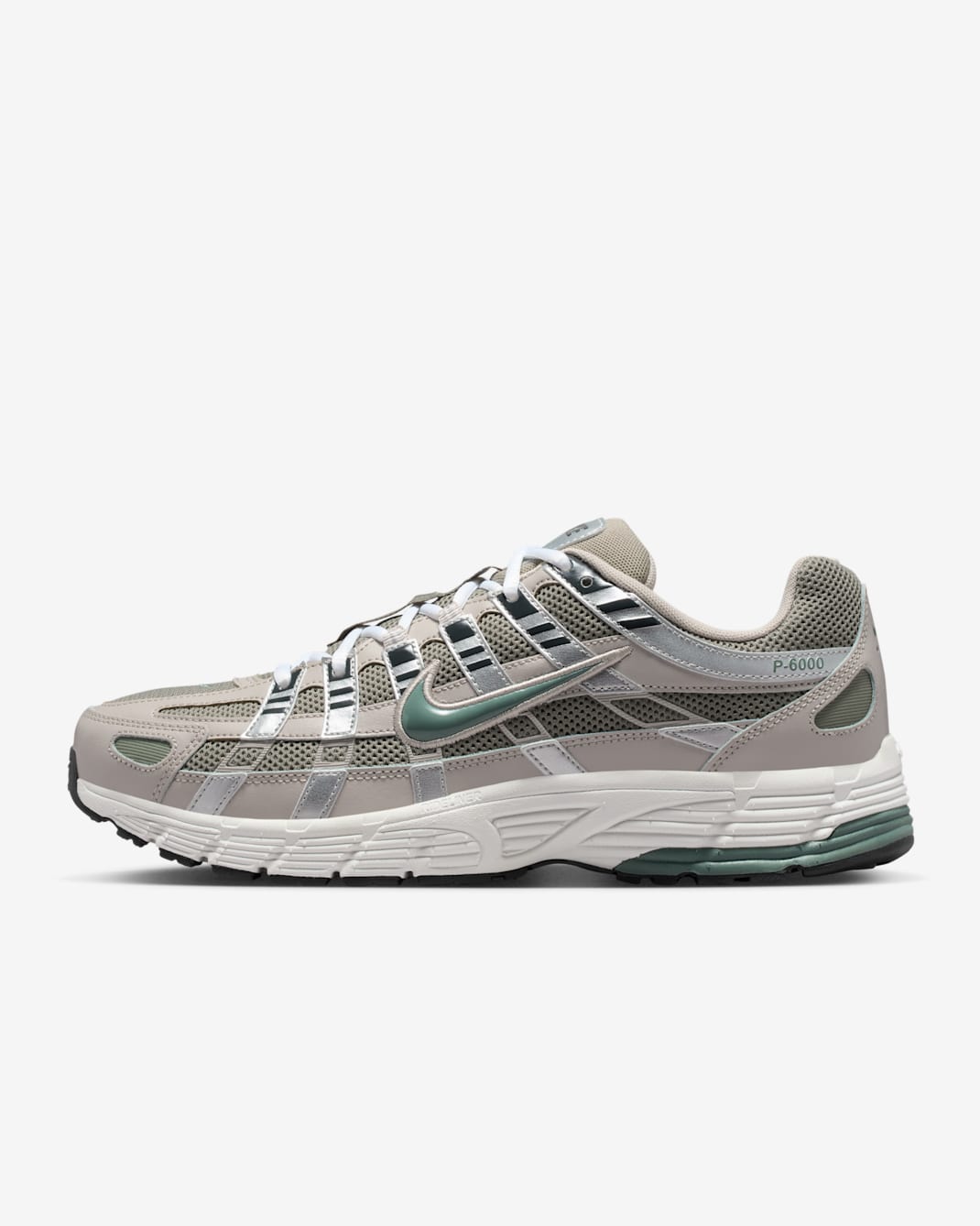 Nike P-6000 Shoes - Cream II/Anthracite/Metallic Silver/Clay Green