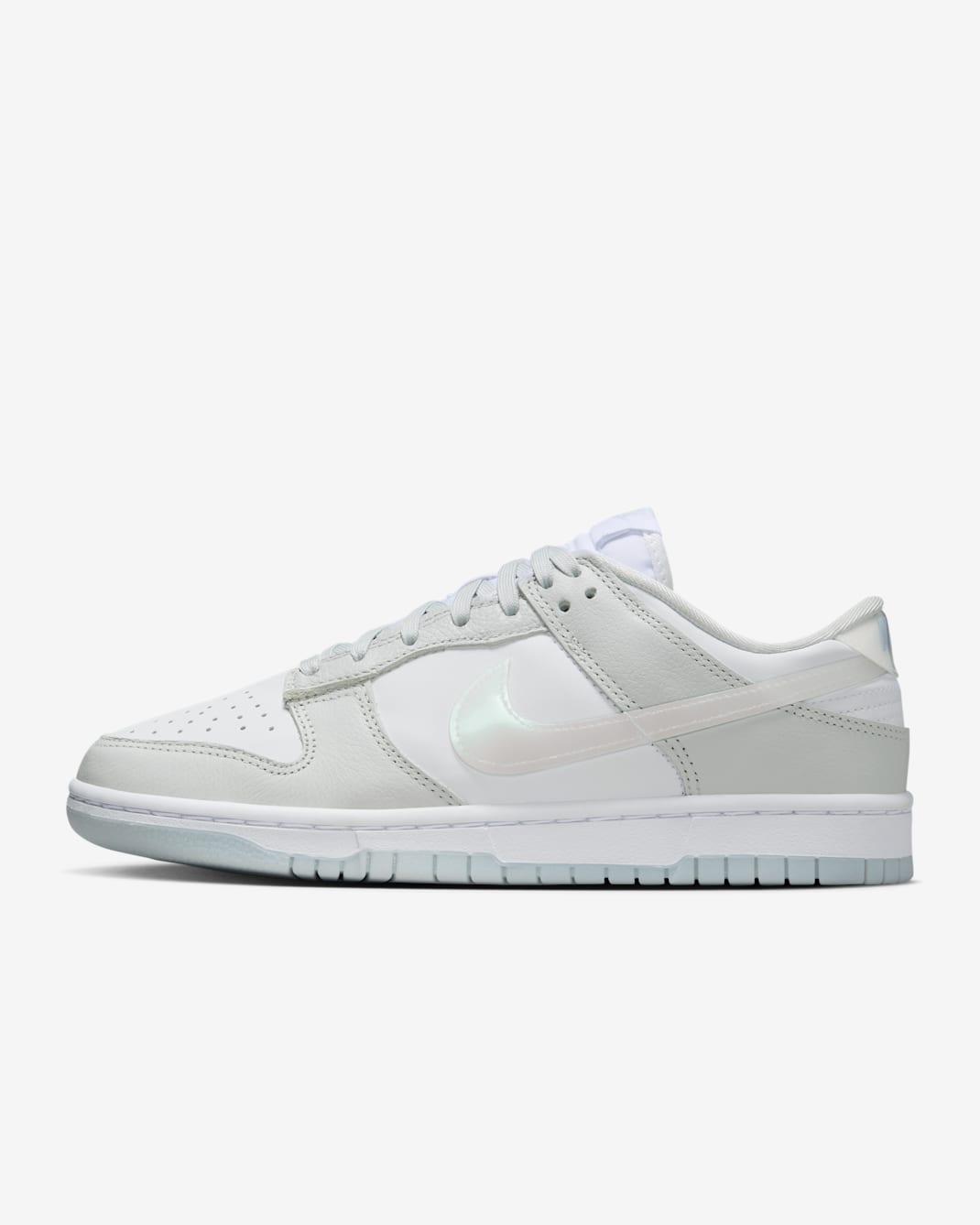Nike Dunk Low Women's Shoes - Photon Dust/White/Blue Ice/Multi-Colour