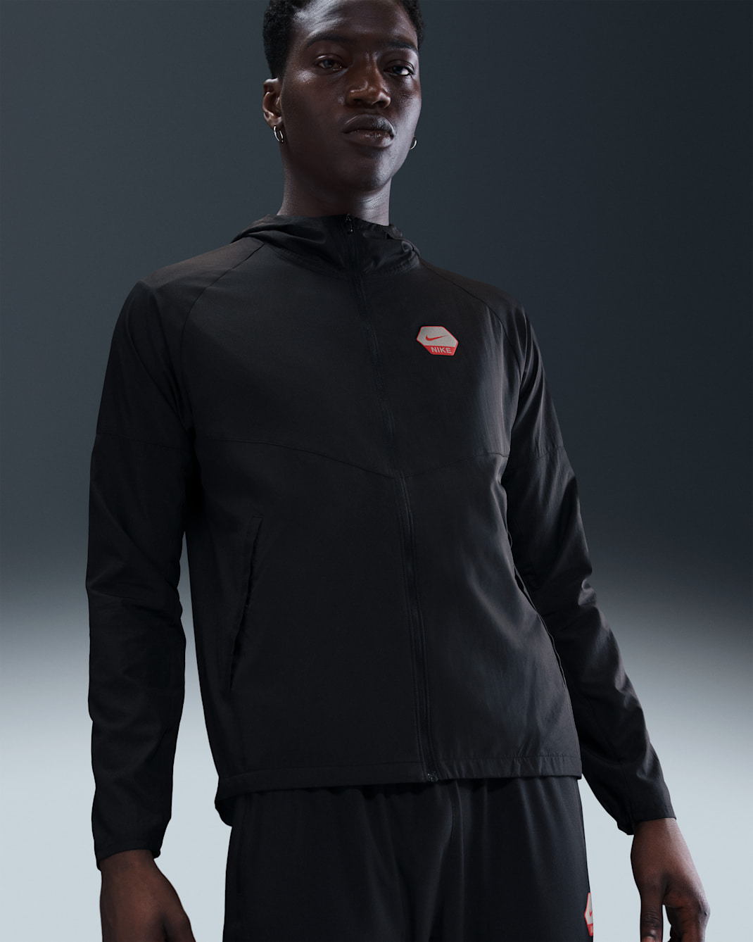 Casaco de running Nike Sportswear City Side para homem - Preto/Preto
