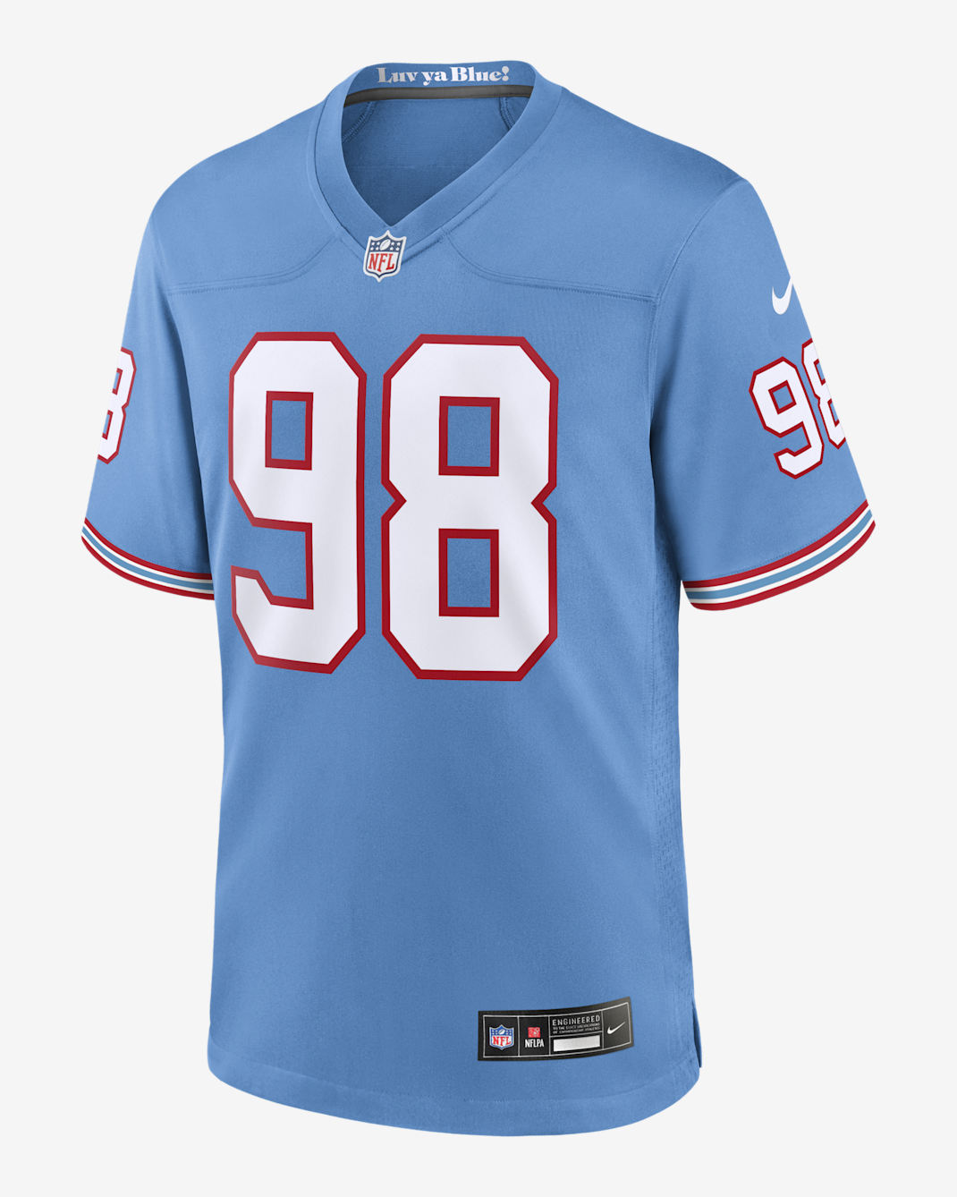 Jeffery Simmons Tennessee Titans Men's Nike NFL Game Football Jersey - Light Blue