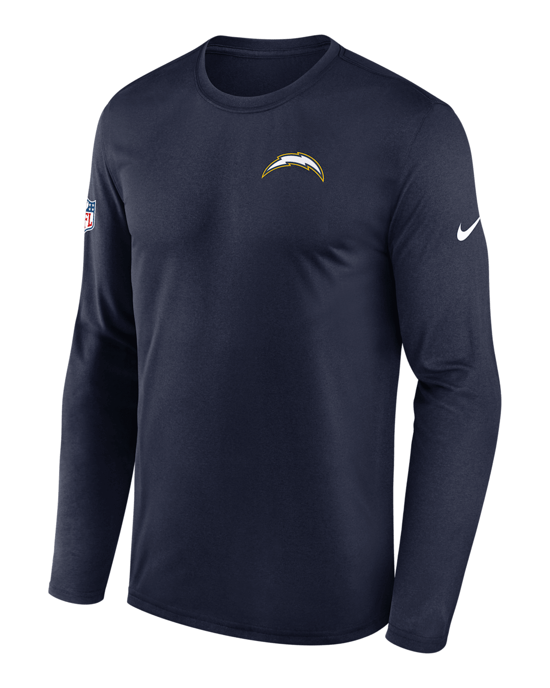 Los Angeles Chargers Alt Legend Small Logo Men's Nike Dri-FIT NFL Long-Sleeve T-Shirt - Navy
