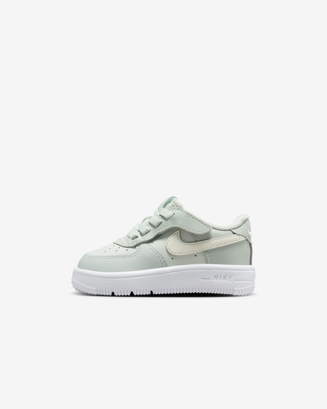 Nike Force 1 Low EasyOn Baby/Toddler Shoes - Light Silver/Spruce Aura/White/Sail