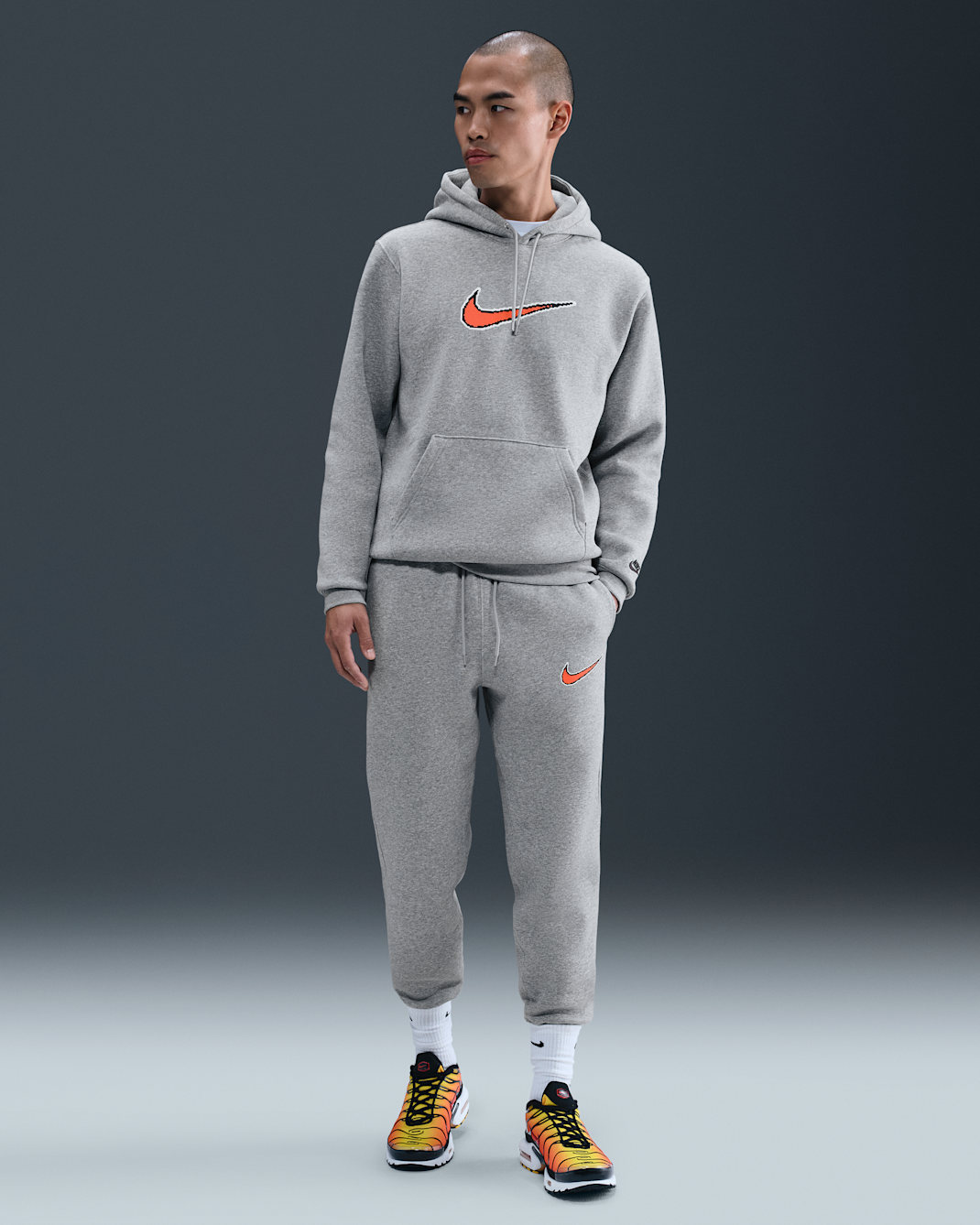 ナイキ スポーツウェア クラブ メンズ フリース ジョガーパンツ - ダークグレーヘザー/ライトスモークグレー/ブラック