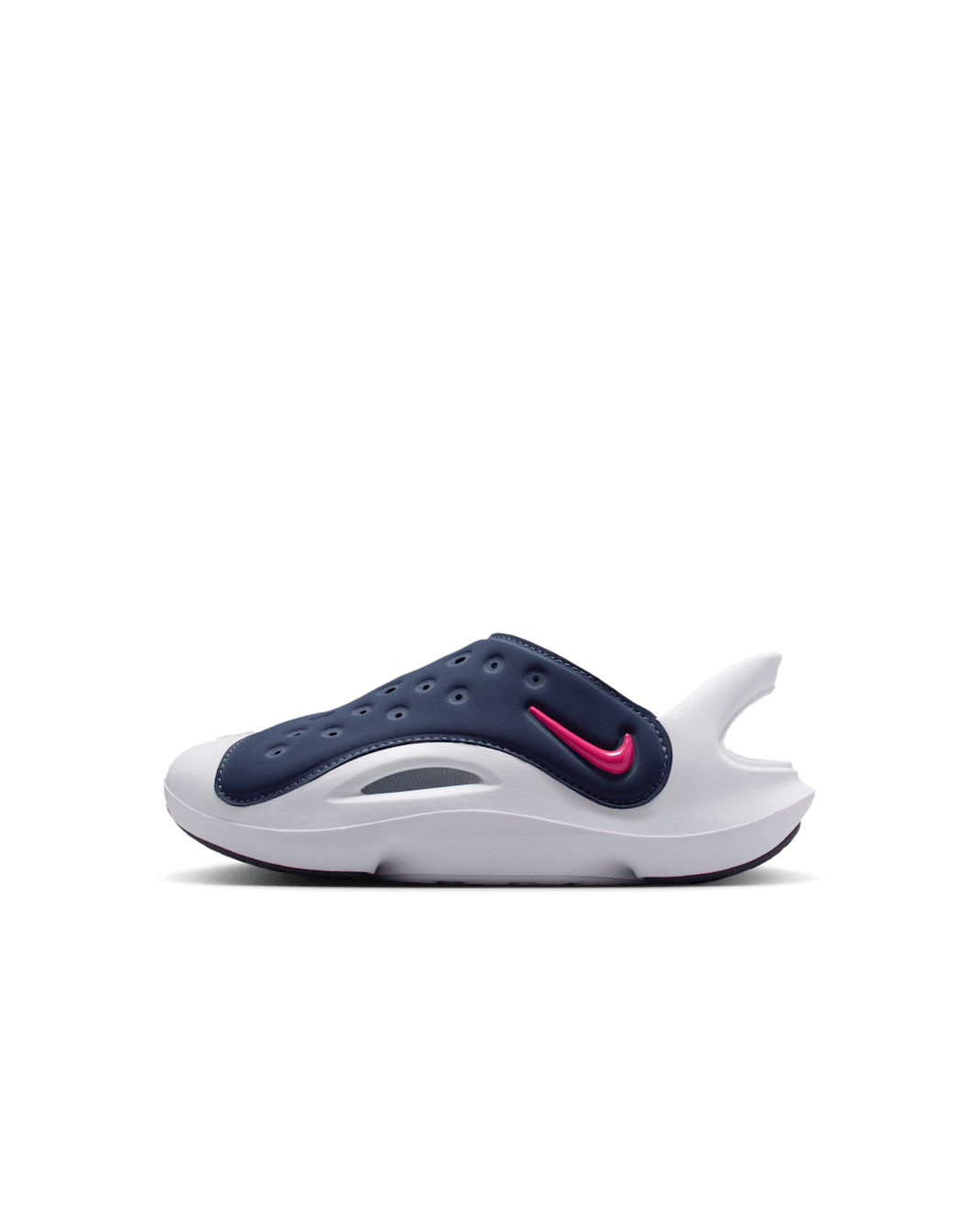 Nike Aqua Swoosh Little Kids' Sandals - Midnight Navy/White/Rush Pink
