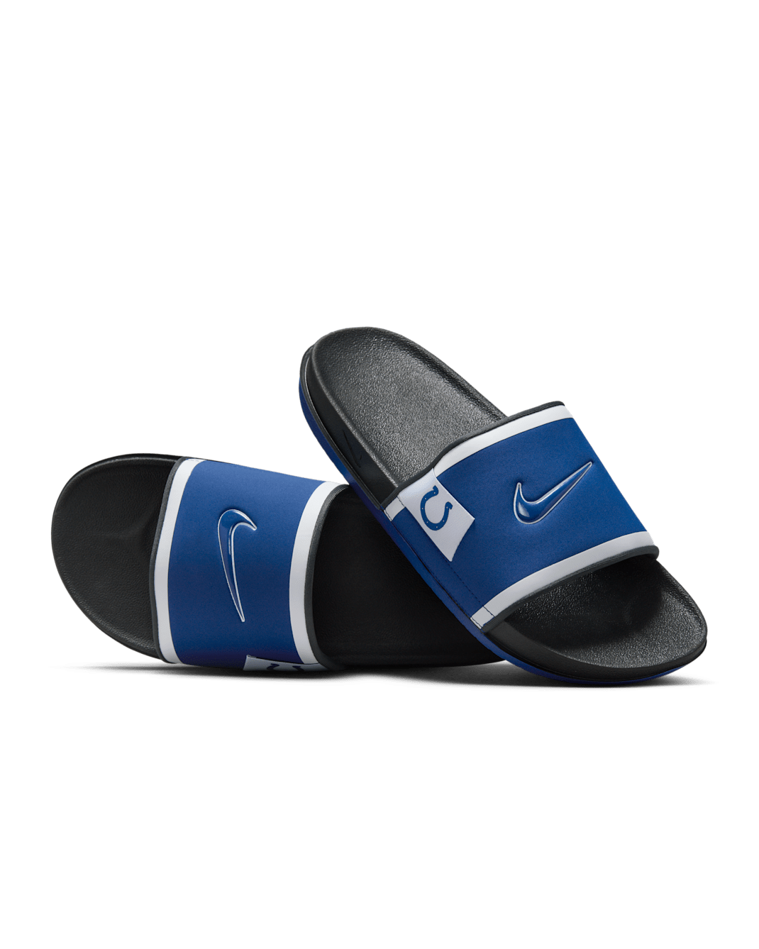 Nike Offcourt (Indianapolis Colts) Offcourt Slides - Gym Blue/Dark Smoke Grey/White