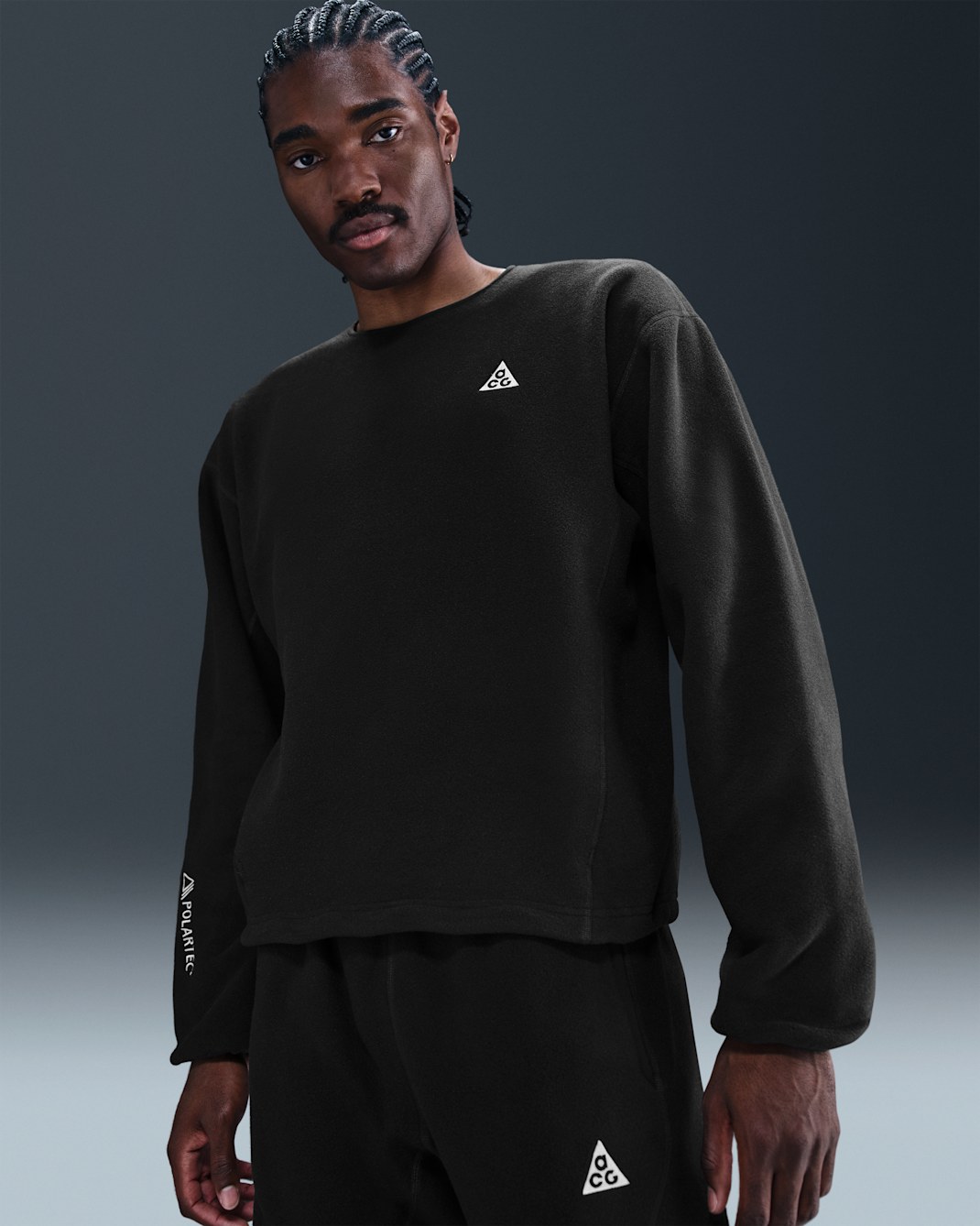 Camisola de gola redonda Nike ACG "Wolf Tree" - Preto/Anthracite/Branco Summit