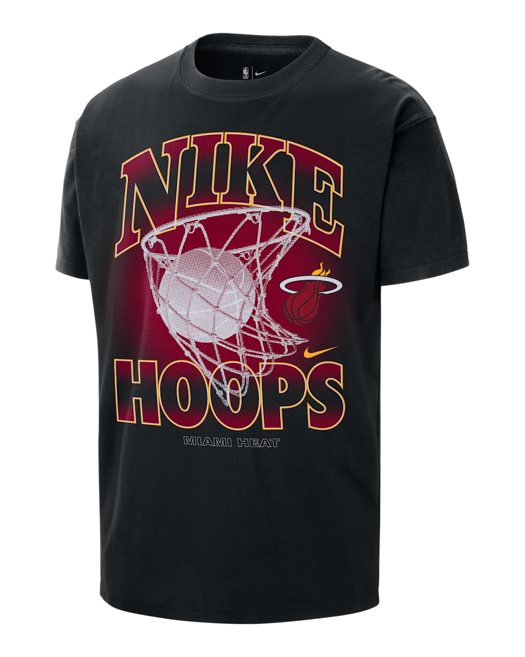 Miami Heat Courtside Men's Nike NBA Max90 T-Shirt - Black