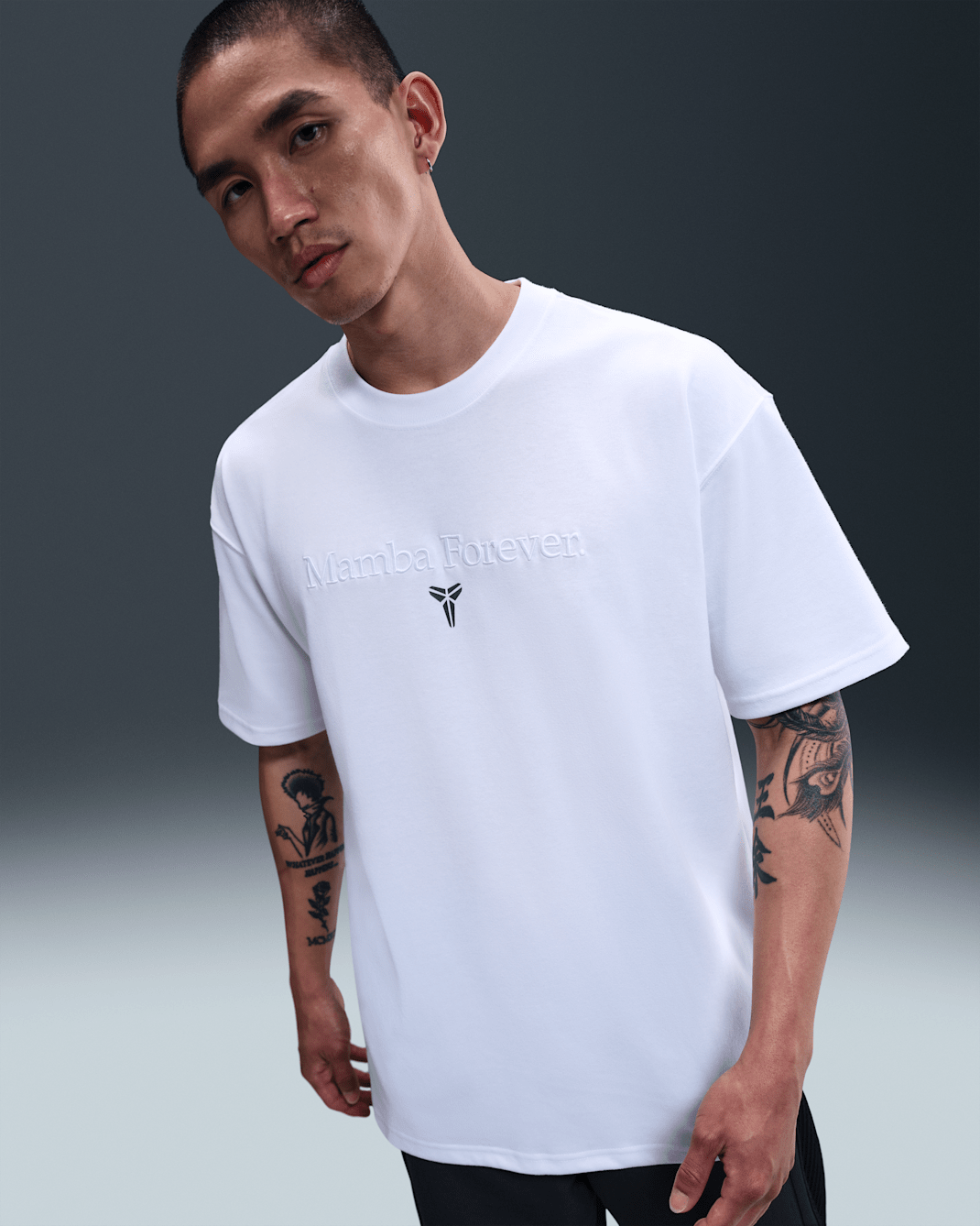 Kobe Dri-FIT-basketball-T-shirt til mænd - hvid