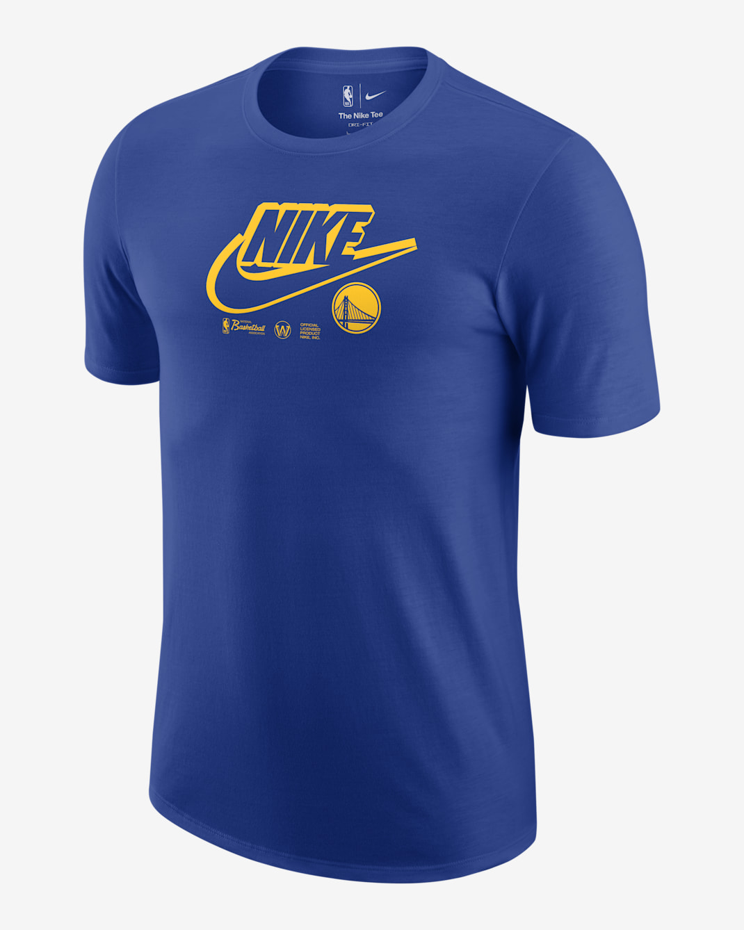 Golden State Warriors Logo Men's Nike Dri-FIT NBA T-Shirt - Rush Blue
