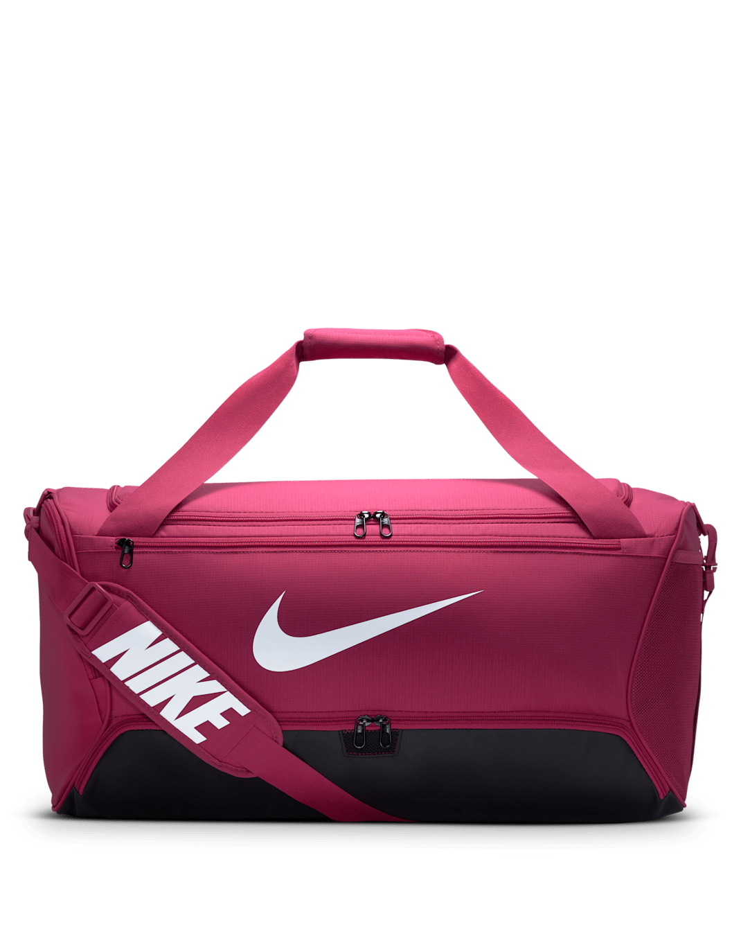 Τσάντα γυμναστηρίου για προπόνηση Nike Brasilia 9.5 (μέγεθος Medium, 60 L) - Sweet Beet/Μαύρο/Λευκό