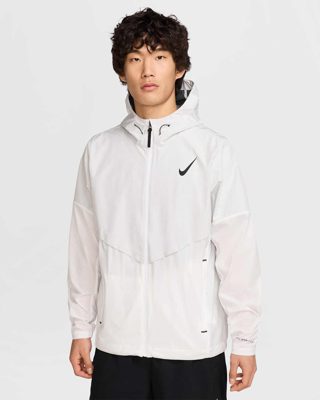 Nike AeroSwift Men's Storm-FIT Aerogami Running Jacket - Summit White/Black